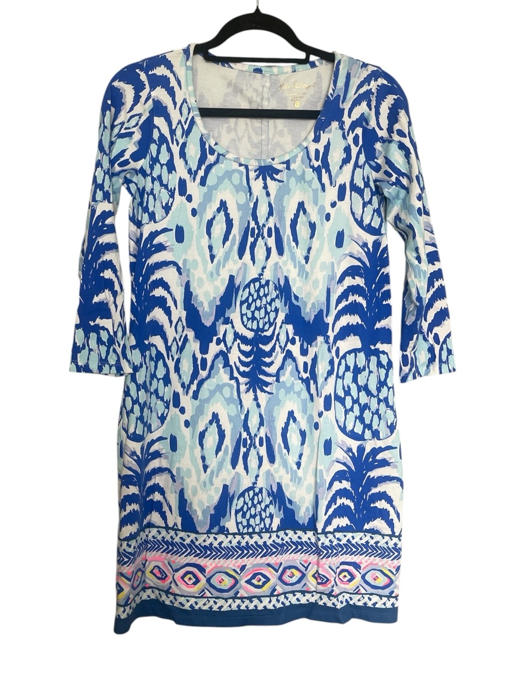 Lilly Pulitzer Blue & White Printed Women's Dress